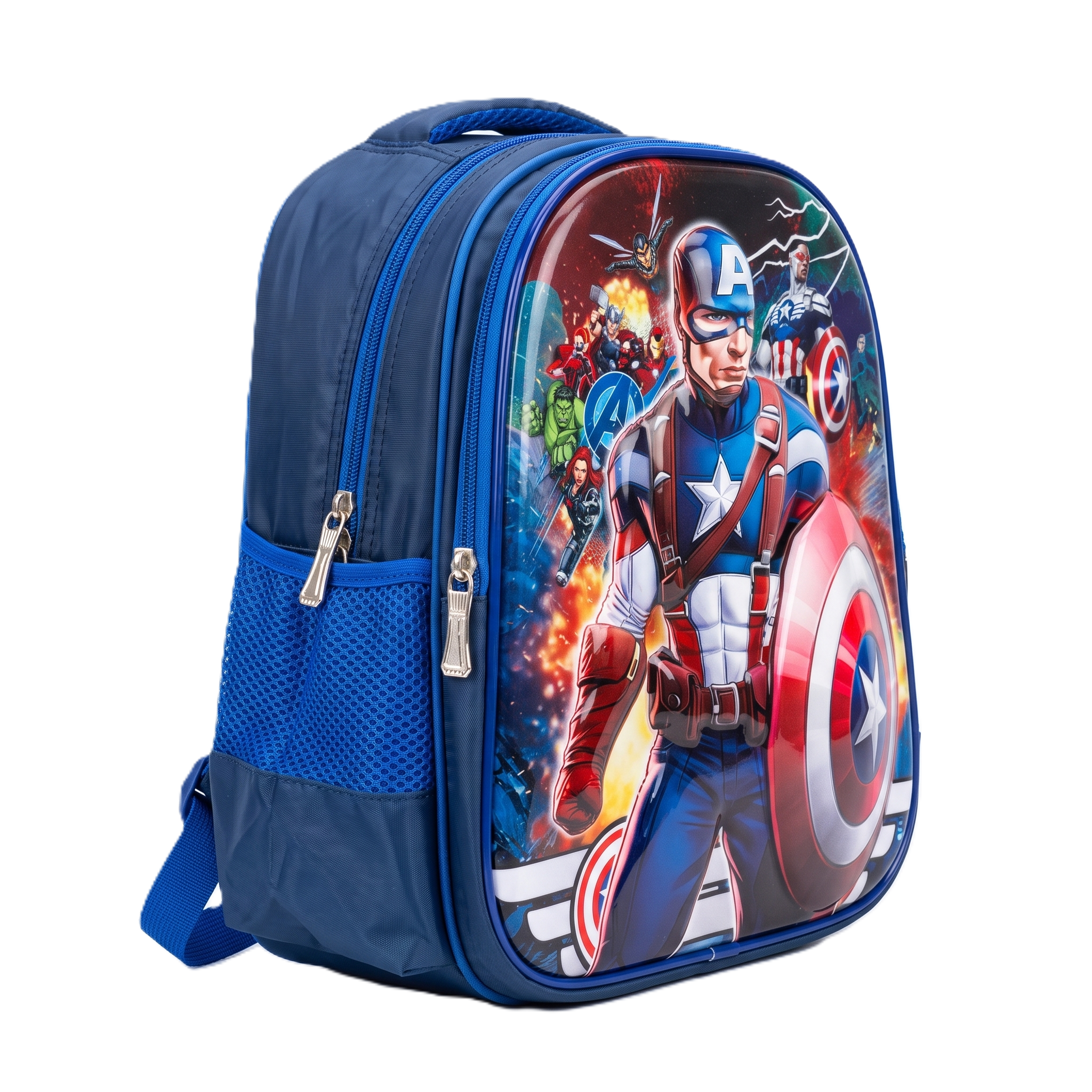 15" Marvel Captain America Kids School Backpack with Matching Pencil Case