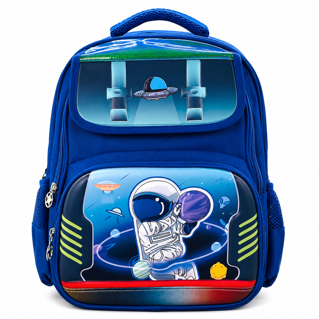 15" Space Explorer Astronaut Kids School Backpack – Blue