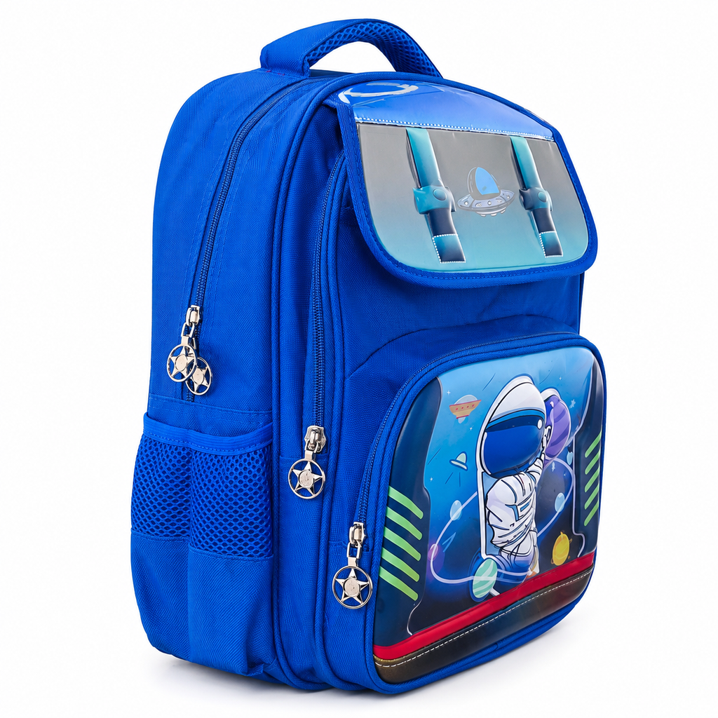 15" Space Explorer Astronaut Kids School Backpack – Blue