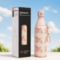 18oz Floral Insulated Water Bottle – Blush Pink