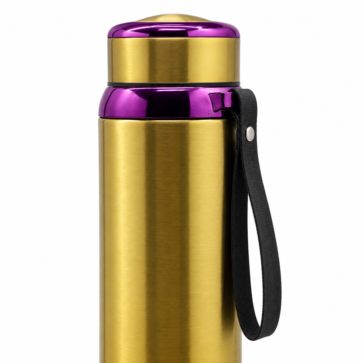 1L SUS304 Insulated Water Bottle with Removable Alkaline Insert – Golden