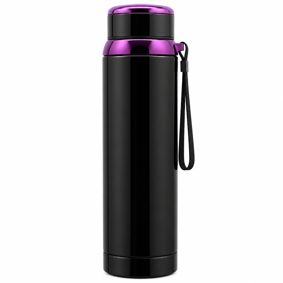 1L SUS304 Insulated Water Bottle with Removable Alkaline Insert – Black