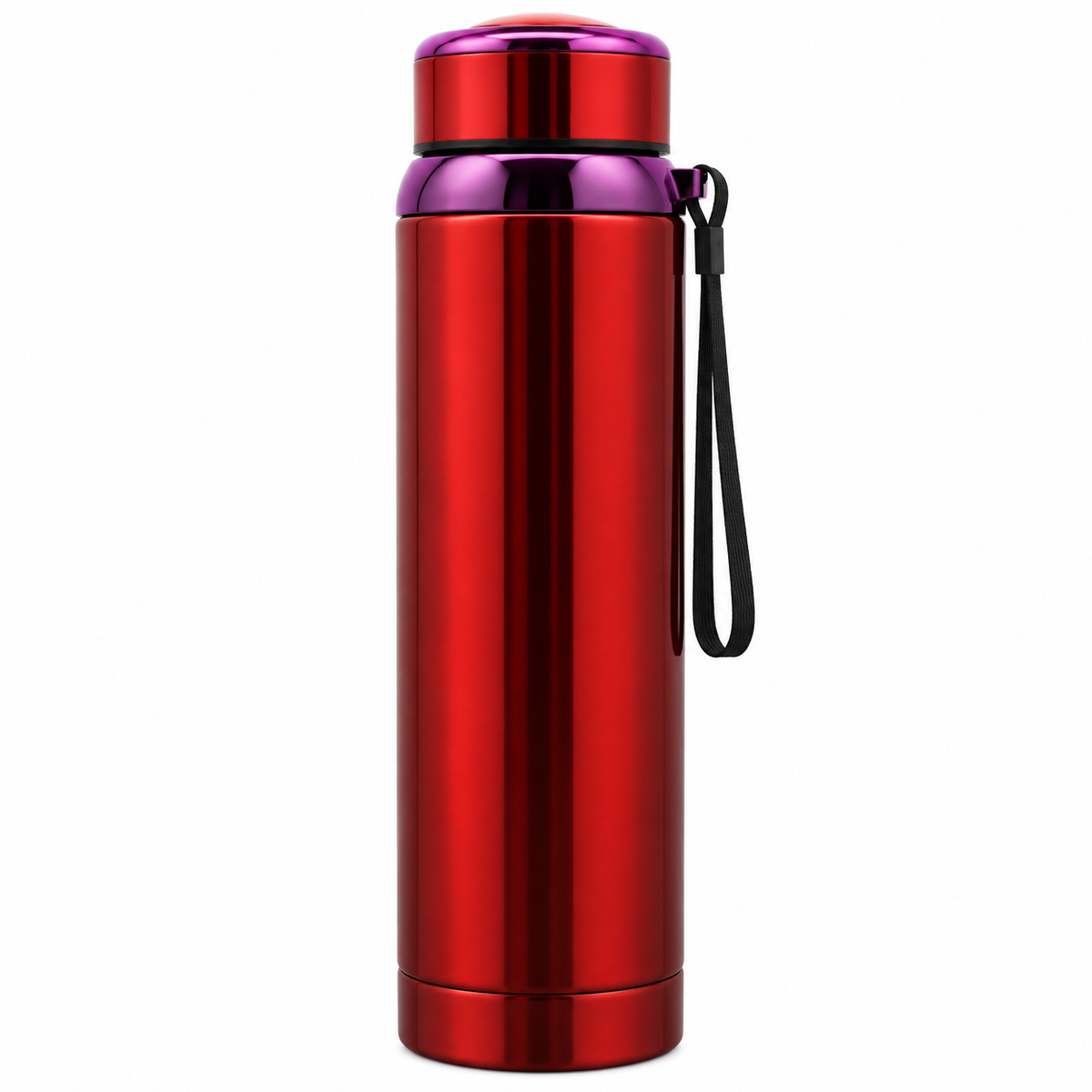 1L SUS304 Insulated Water Bottle with Removable Alkaline Insert – Shiny Red