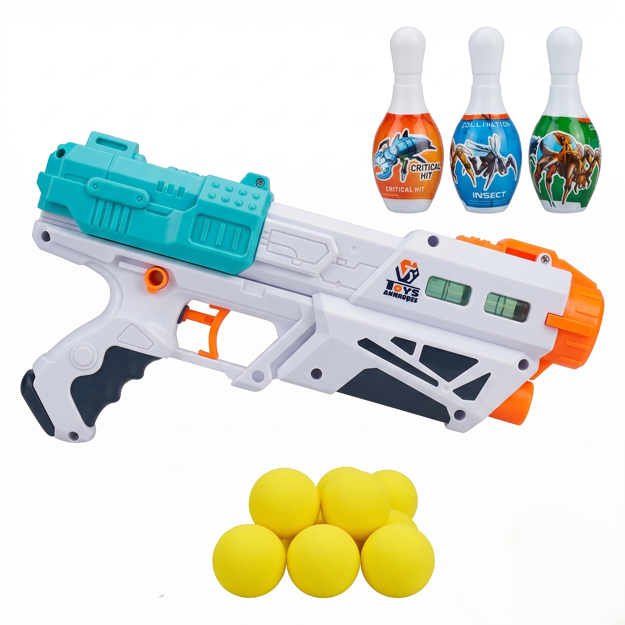 2-in-1 Magic Blaster Gun | Soft Foam Ball & Water Shooting Battle Set