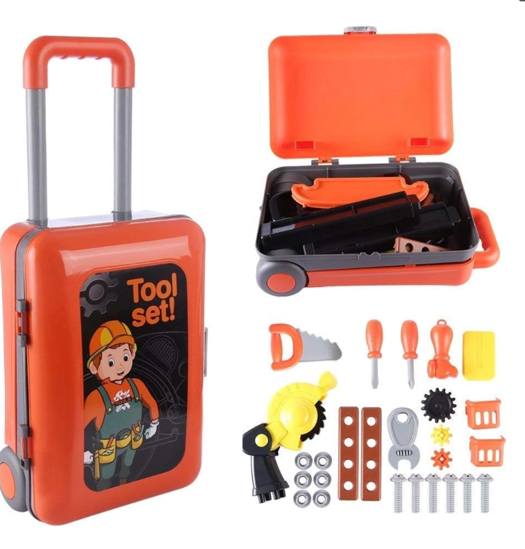 Deluxe 2-in-1 Tool Trolley & Workstation | Portable STEM Learning Playset