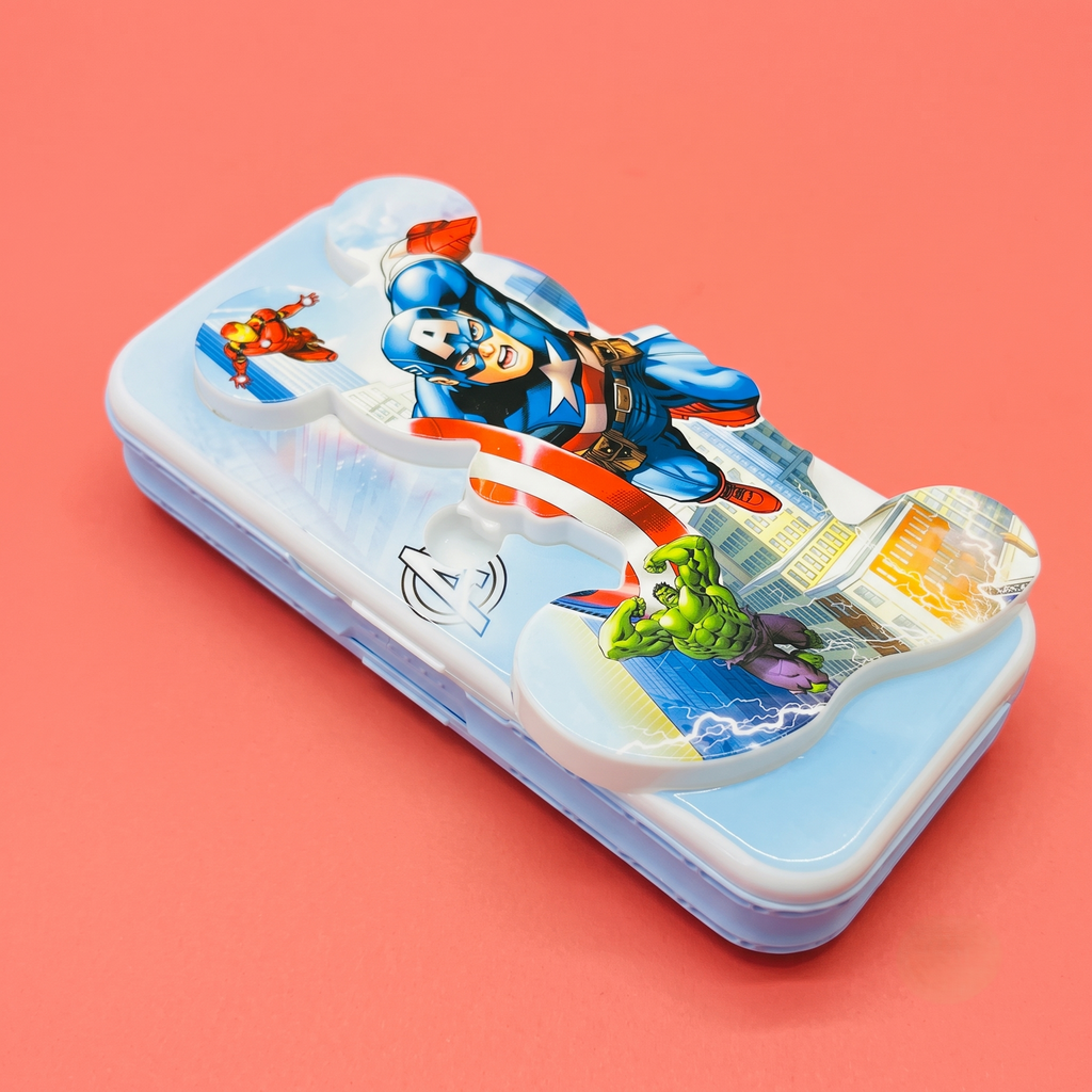 3-Compartment Character Pencil Case