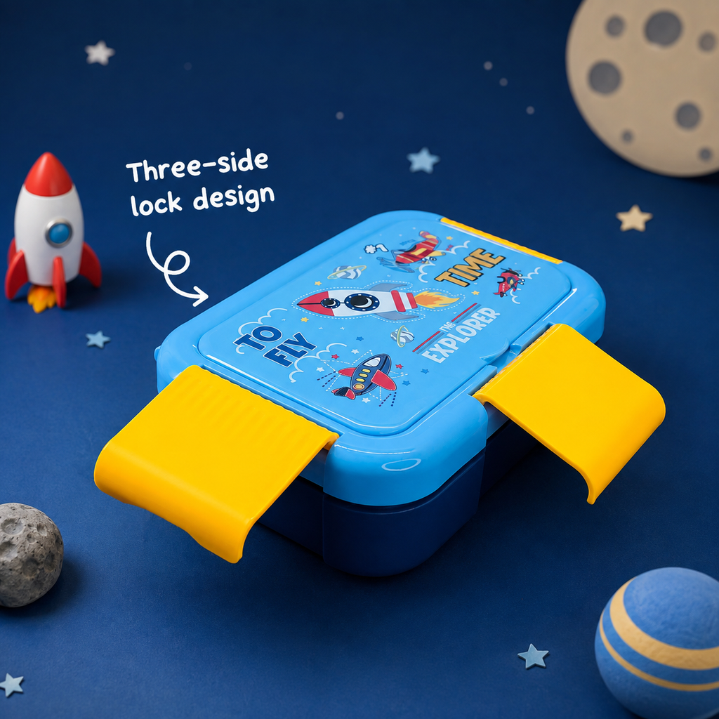 Premium Stainless Steel Kids Bento Box (Space Explorer)