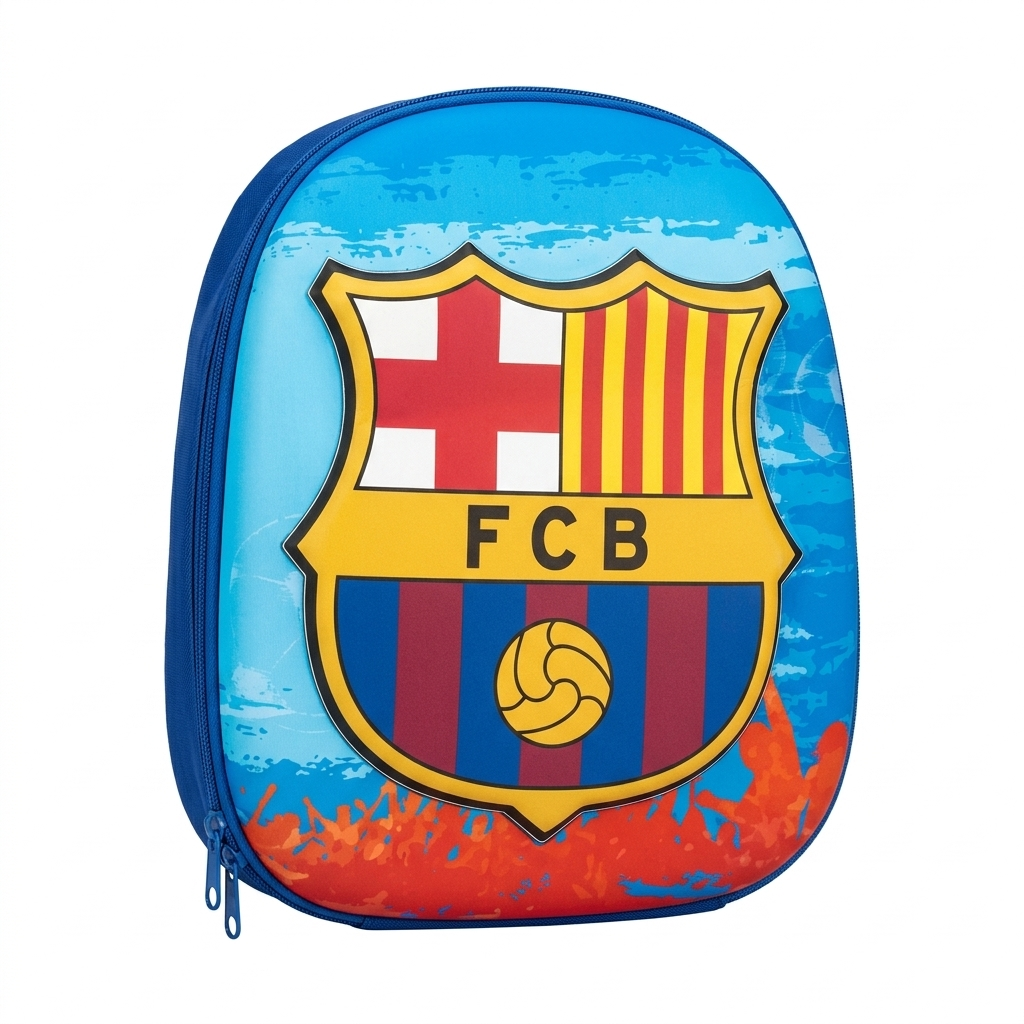 12" Soccer Club 3D Toddler Backpack | Ergonomic FCB Preschool Bag for Boys & Girls