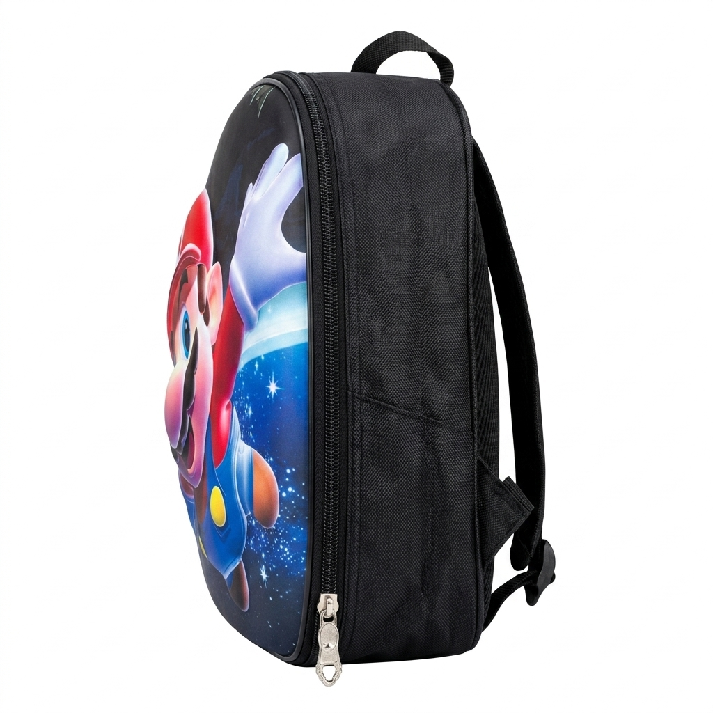 12" Super Plumber 3D Toddler Backpack | Ergonomic Adventure Preschool Bag for Kids