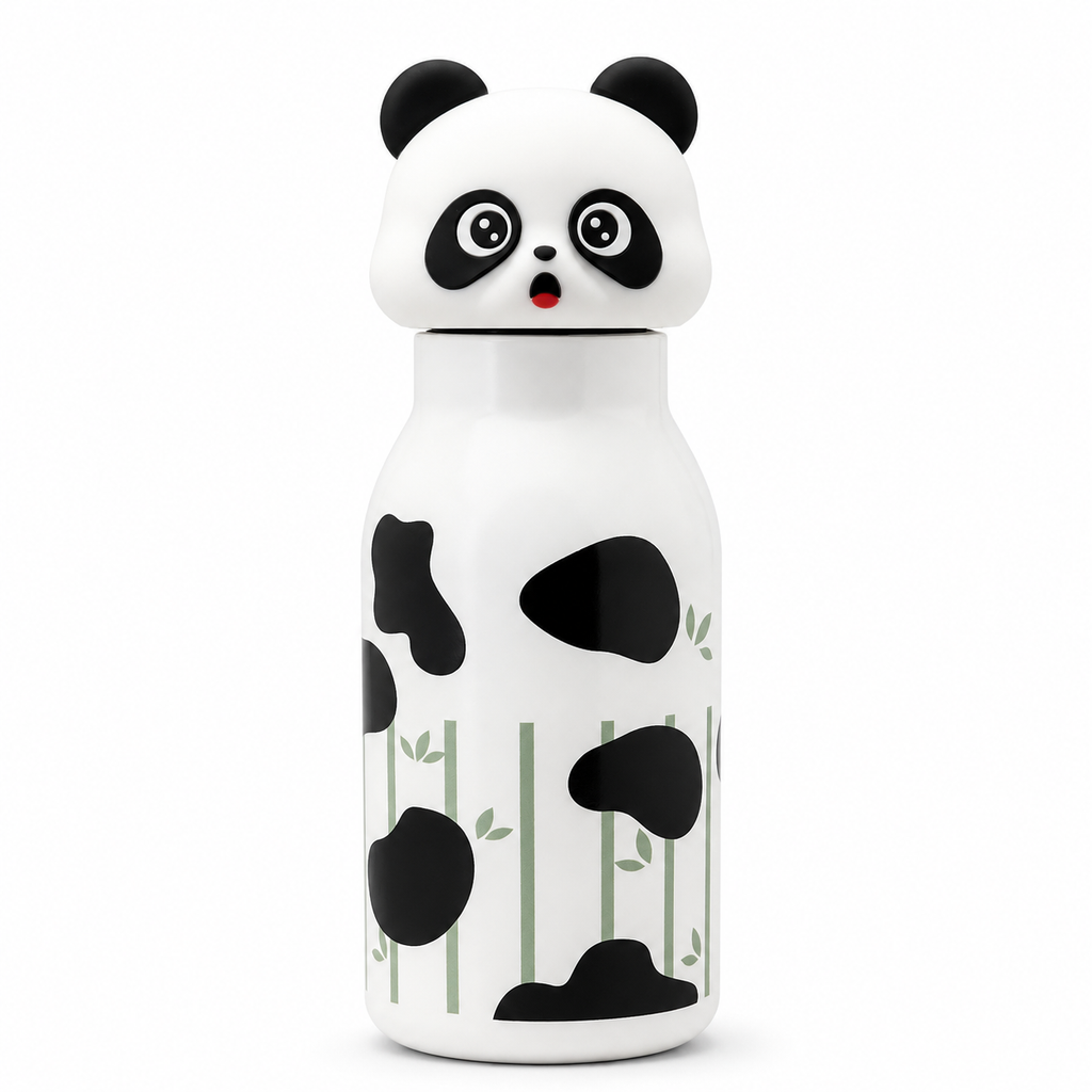 3D Panda 450ml 2-in-1 Insulated Bottle