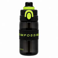 500ml 2-in-1 Straw & Spout Sipper Bottle – Black & Neon Green