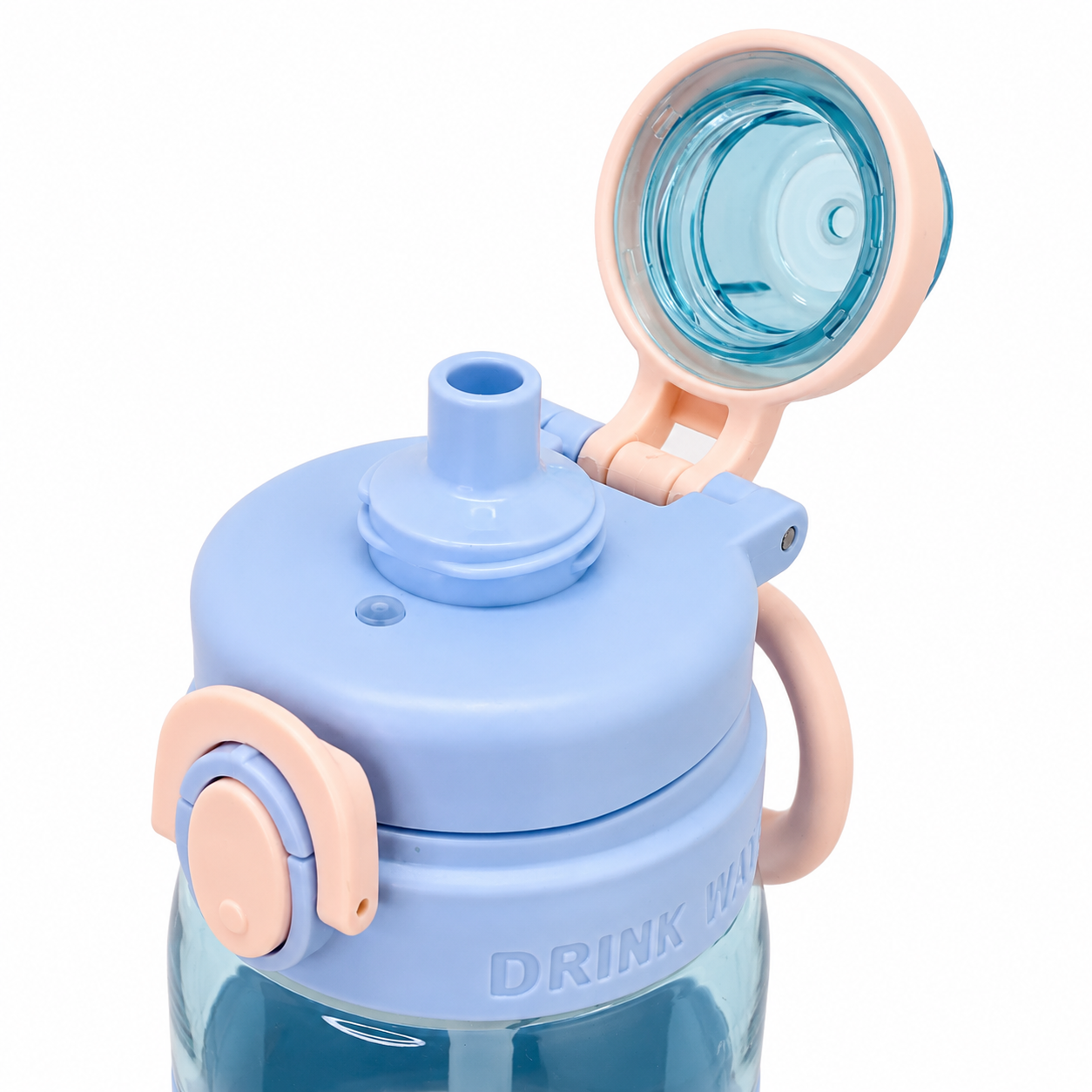 500ml 2-in-1 Straw & Spout Sipper Bottle – Sky Blue
