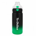 600ml Chillax Insulated Bottle – Black & Green