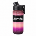 600ml Matte Finish Bottle – Black & Pink