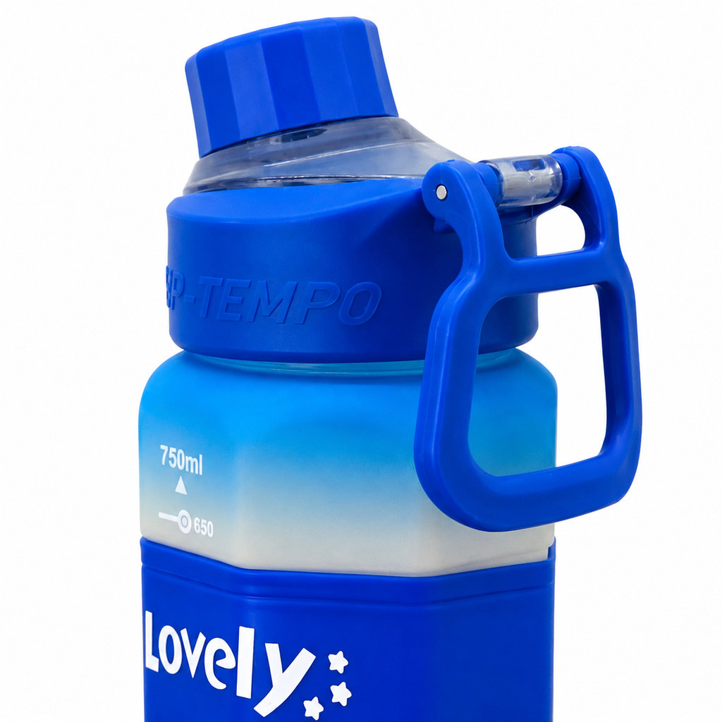 600ml Matte Finish Bottle – Blue Gradient