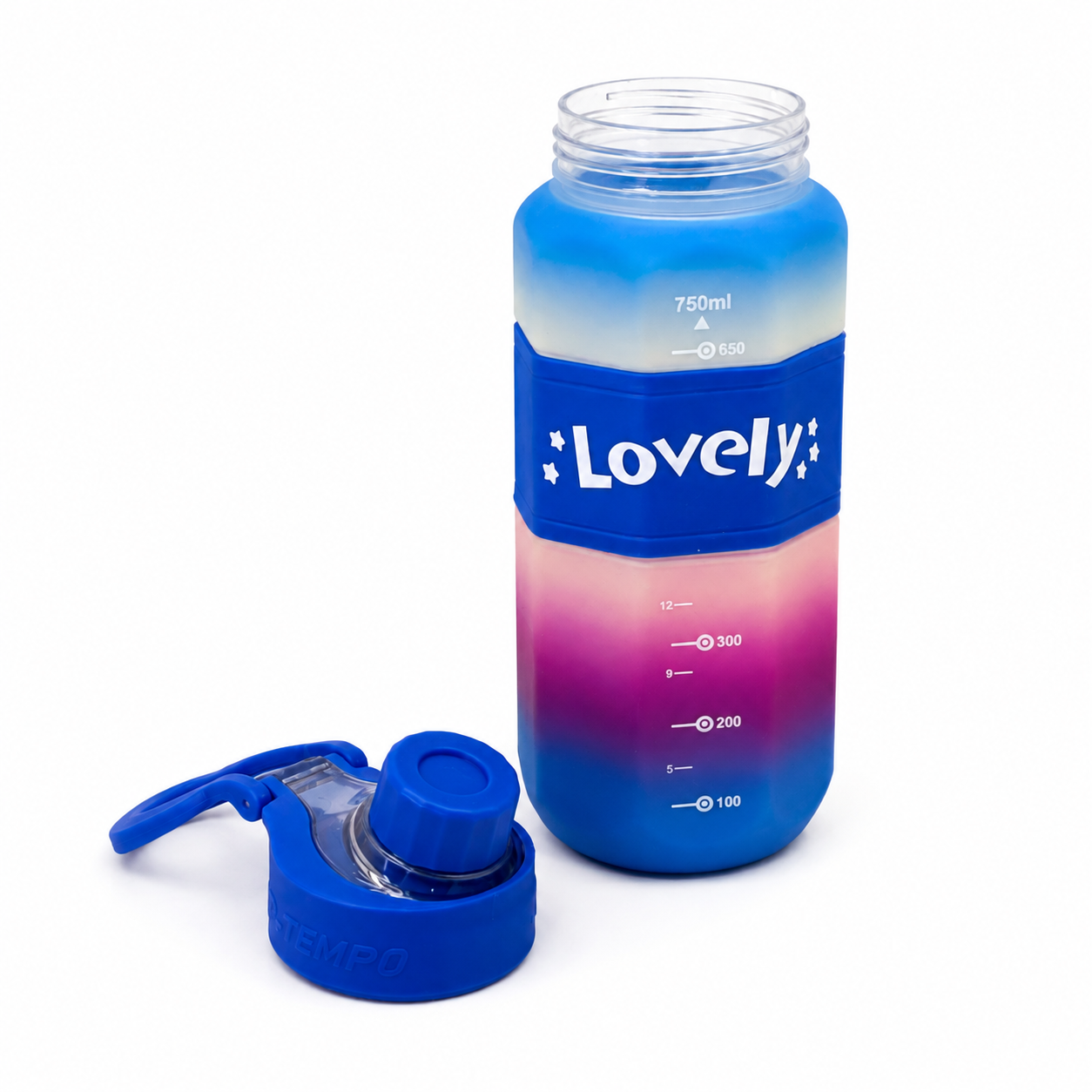 600ml Matte Finish Bottle – Blue Gradient