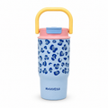 600ml Blue Leopard 2-in-1 Insulated Tumbler