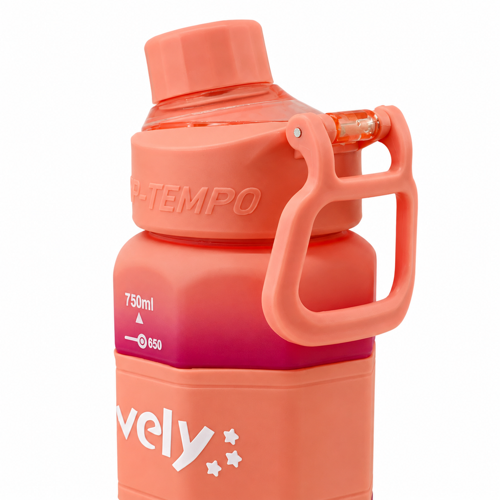 600ml Matte Finish Bottle – Coral Pink