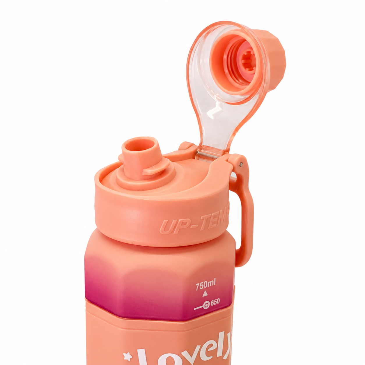 600ml Matte Finish Bottle – Coral Pink