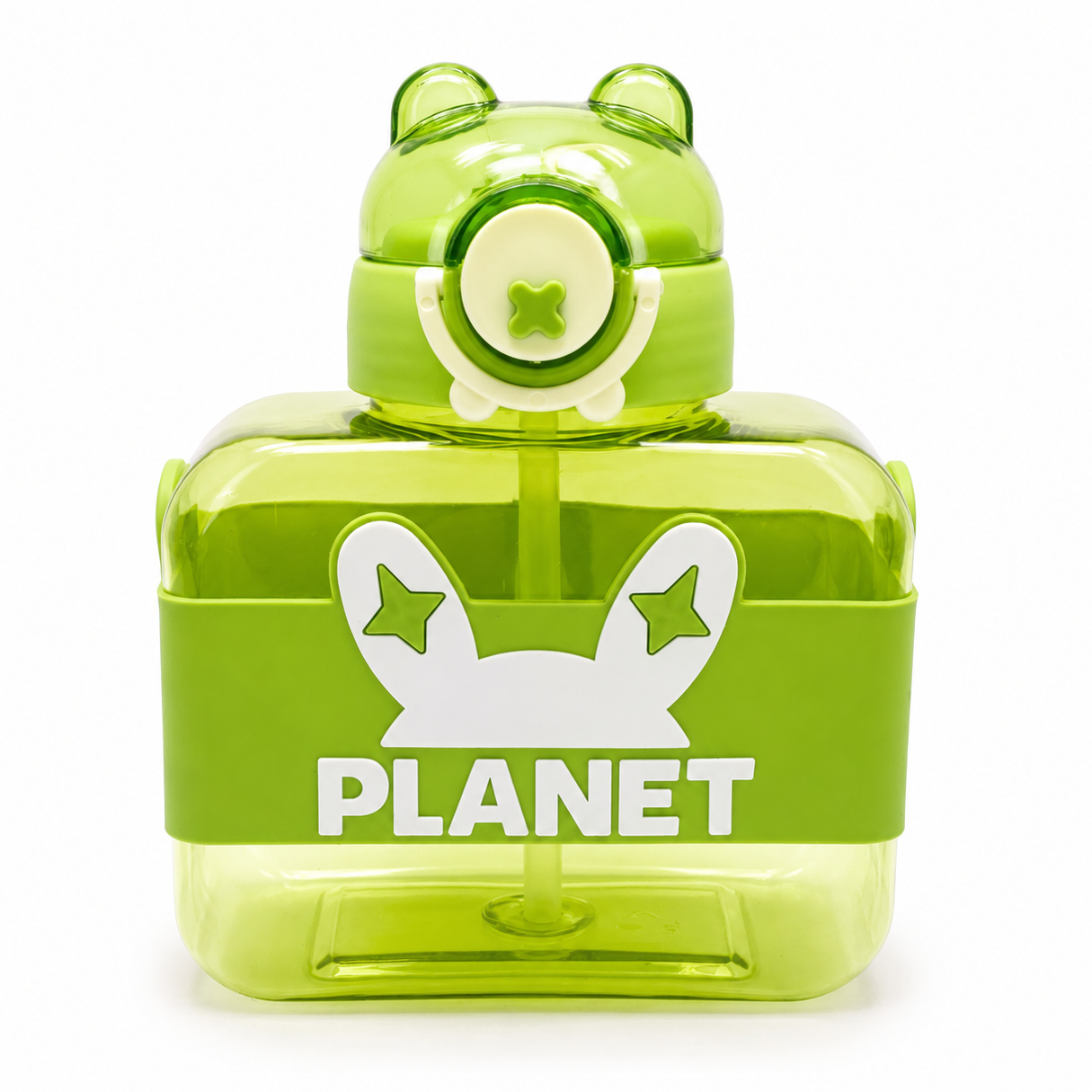 Cosmic Green 600ml Planet Kids Sipper Bottle