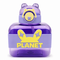 Cosmic Purple 600ml Planet Kids Sipper Bottle