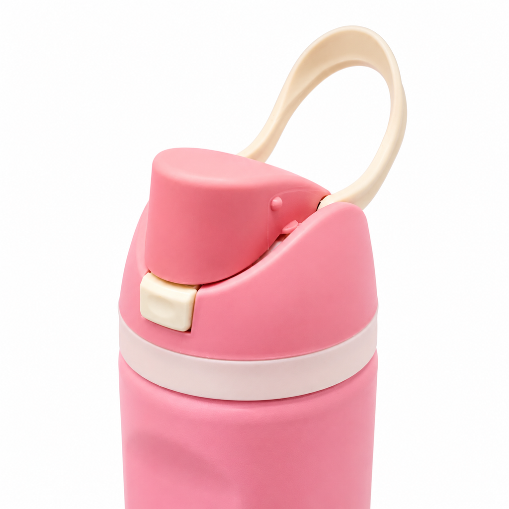 710ml 2-in-1 Insulated Stainless Steel Bottle with Straw & Spout – Blush Pink