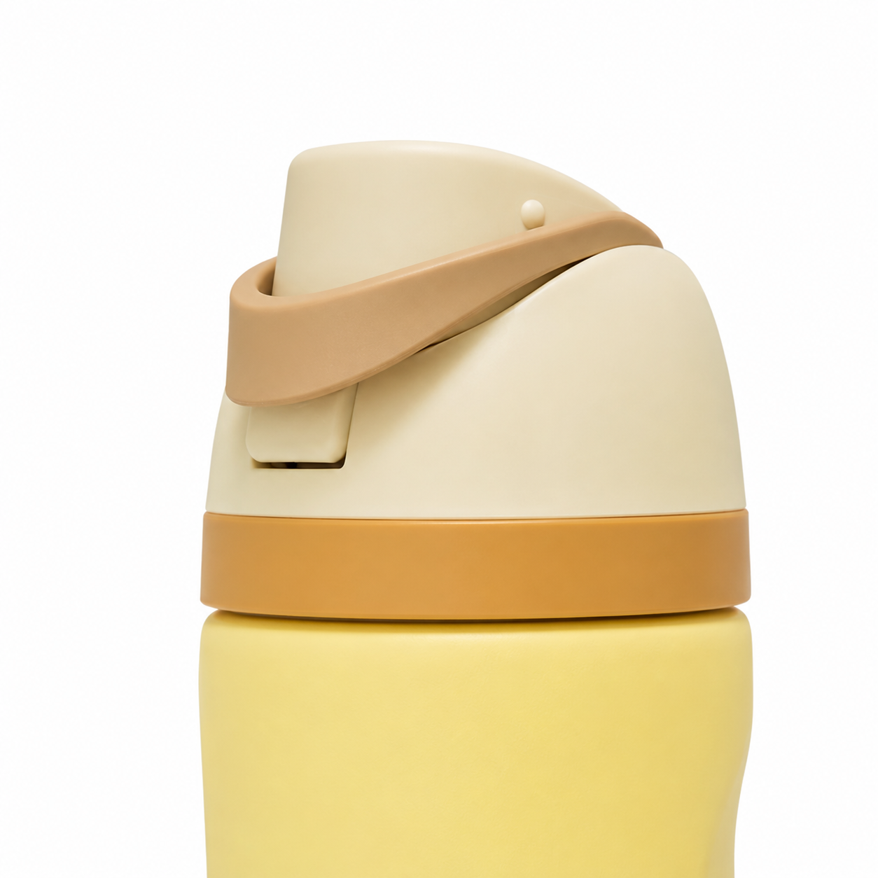 710ml 2-in-1 Insulated Stainless Steel Bottle with Straw & Spout – Butter Yellow