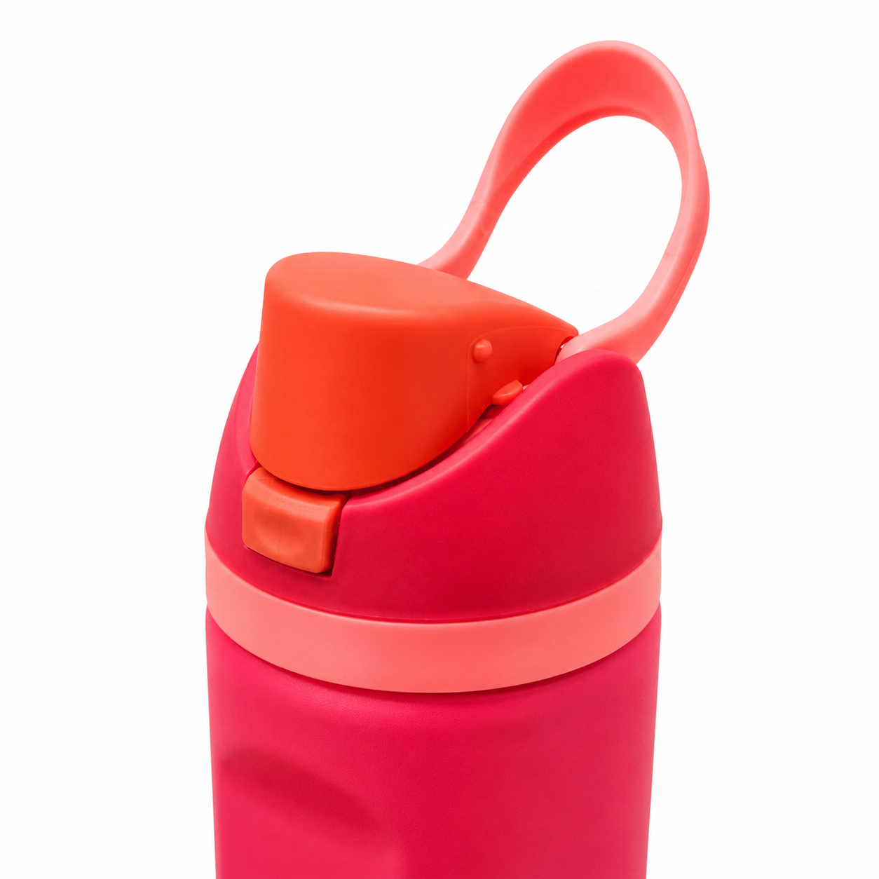 710ml 2-in-1 Insulated Stainless Steel Bottle with Straw & Spout – Cherry Red