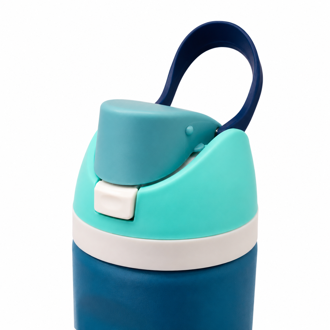 710ml 2-in-1 Insulated Stainless Steel Bottle with Straw & Spout – Ocean Blue & Aqua