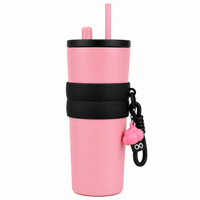 710ml Insulated Steel Sipper – Pink