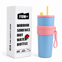 710ml Insulated Steel Sipper – Sky Blue & Pink