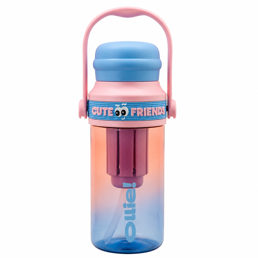 760ml Alkaline Filter Straw Tumbler – Pink Blue
