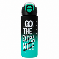 800ml 2-in-1 Straw & Spout Sports Sipper Bottle – Black & Teal