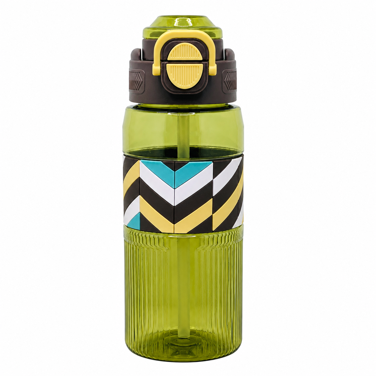 800ml 2-in-1 Straw & Spout Water Bottle – Lime Green