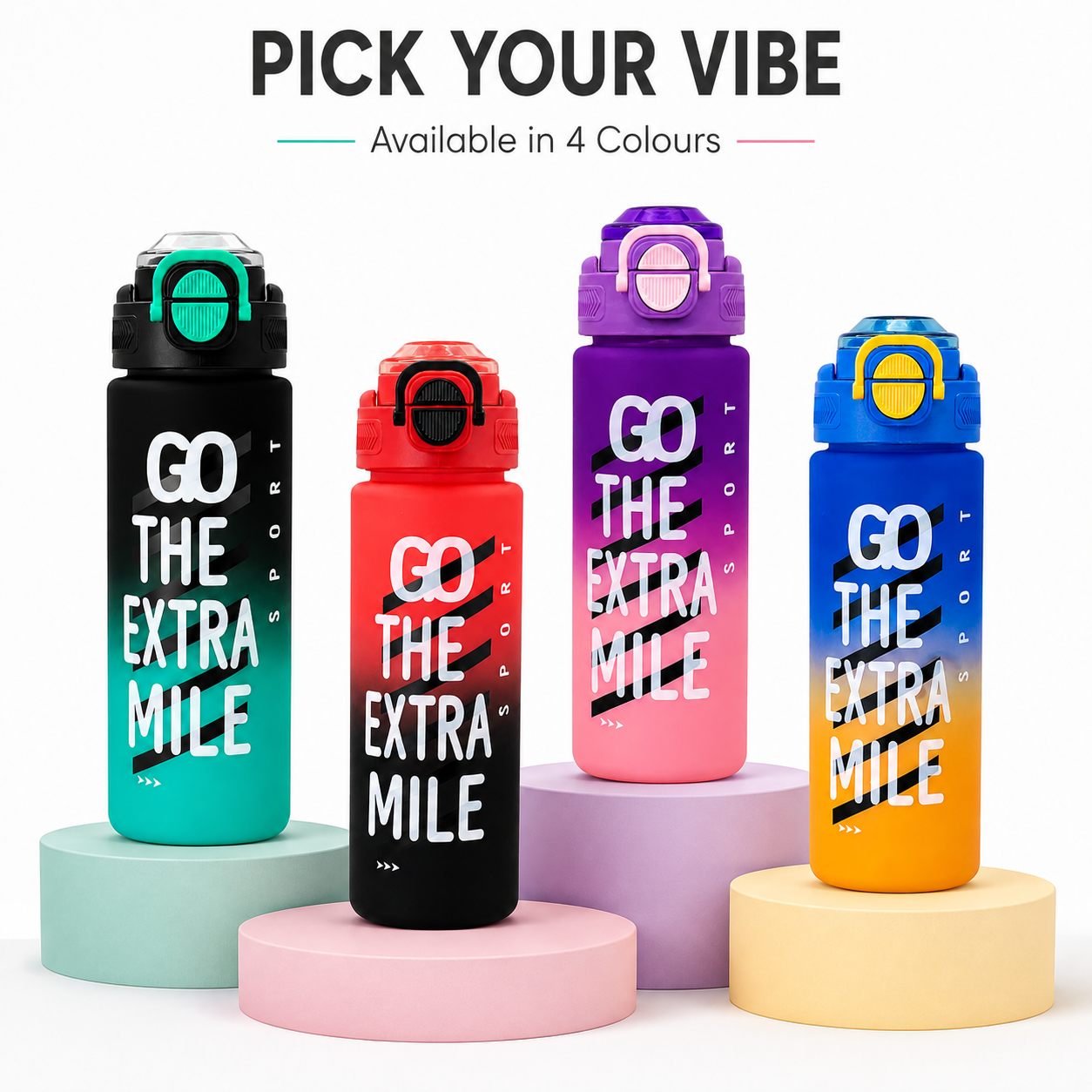 800ml 2-in-1 Sports Sipper Bottle – Blue & Orange