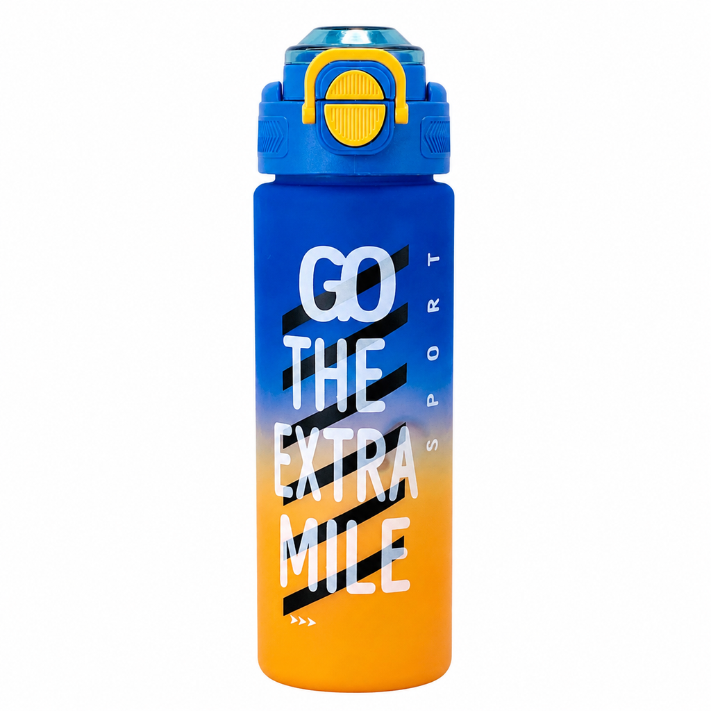 800ml 2-in-1 Sports Sipper Bottle – Blue & Orange