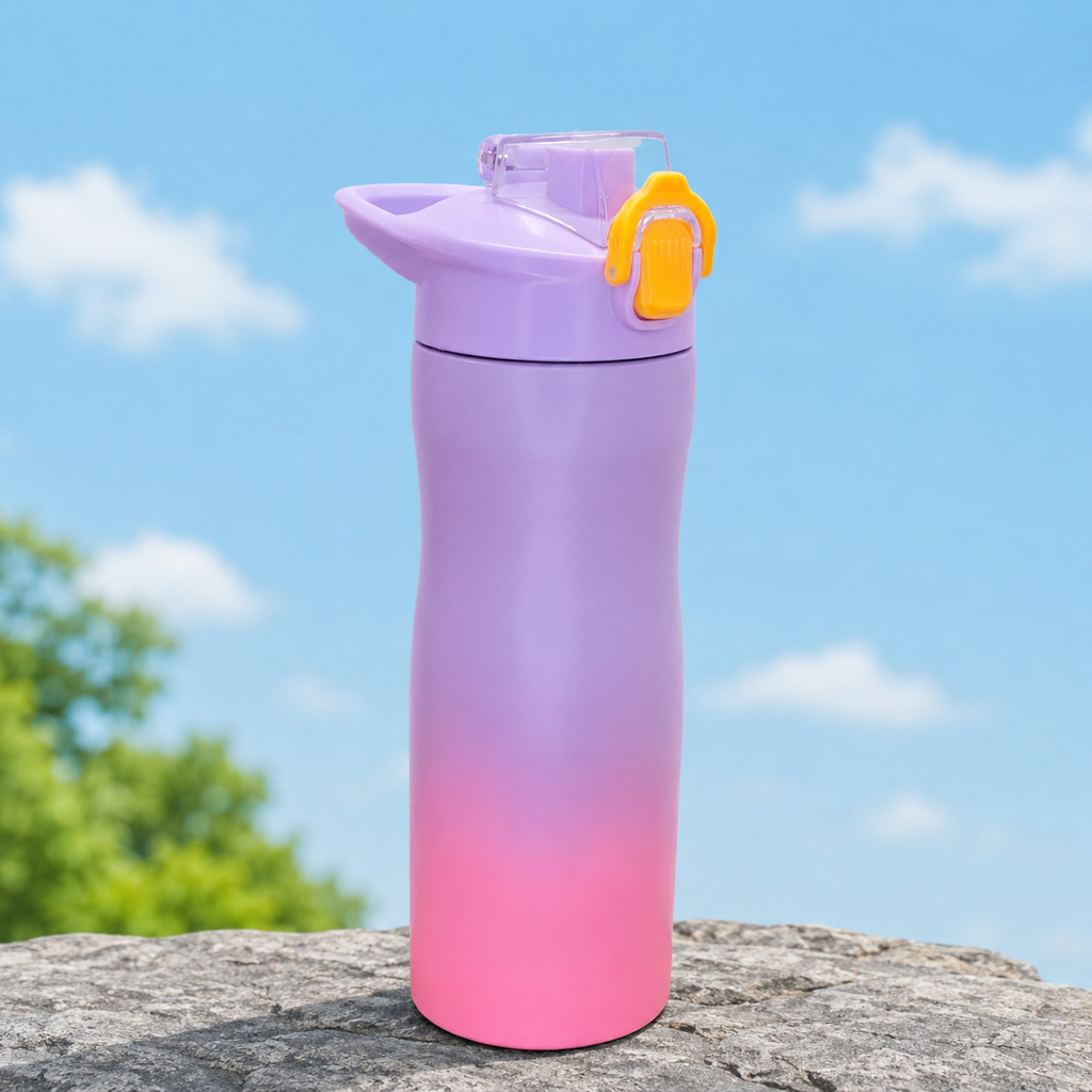 800ml Stainless Steel Sports Bottle – Lavender Pink