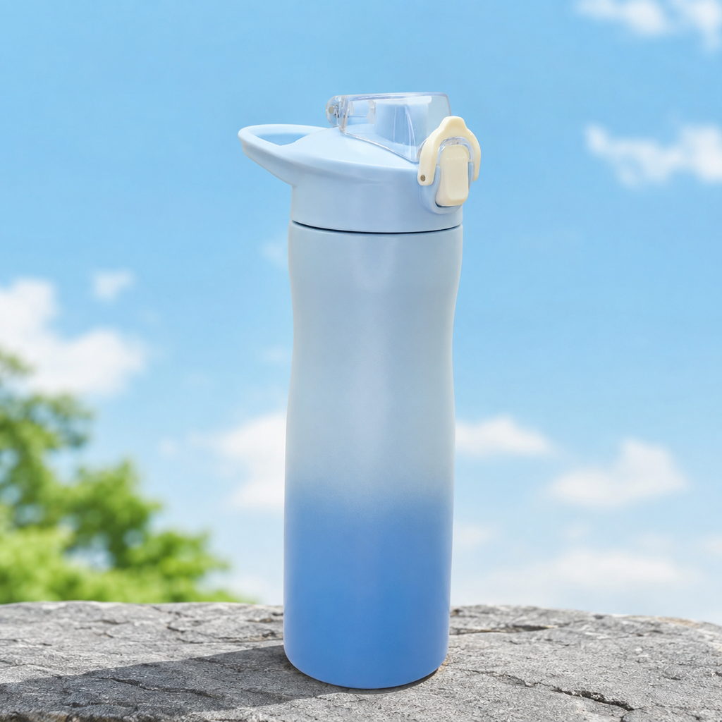 800ml Stainless Steel Sports Bottle – Sky Blue