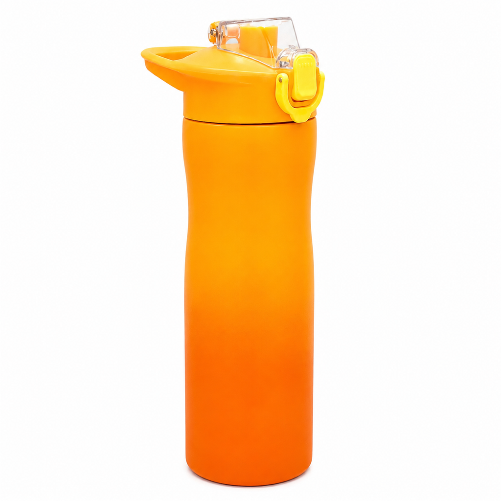800ml Stainless Steel Sports Bottle – Sunset Orange