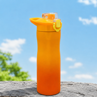 800ml Stainless Steel Sports Bottle – Sunset Orange