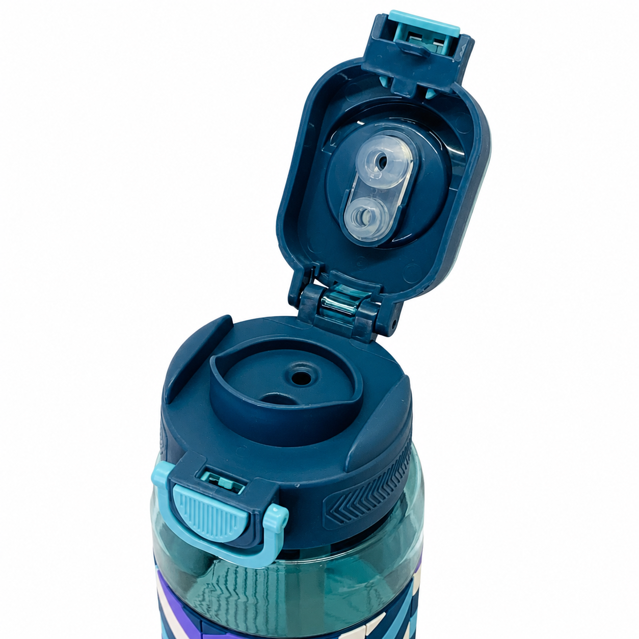 800ml 2-in-1 Straw & Spout Water Bottle – Aqua Blue