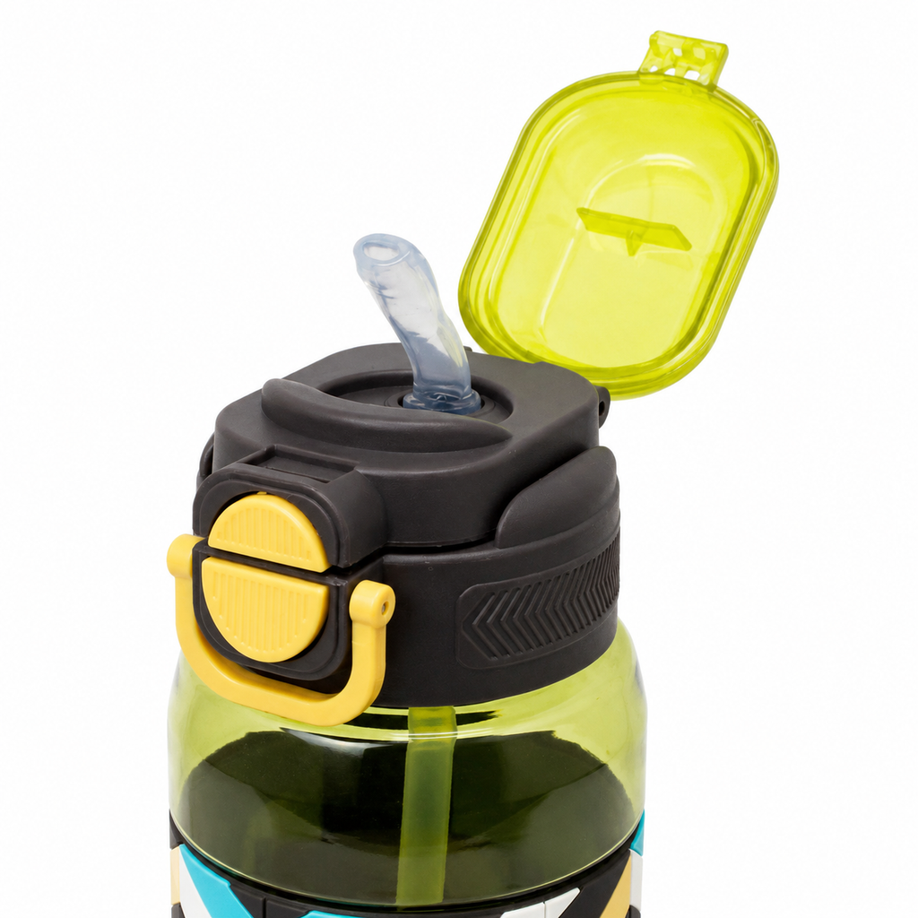 800ml 2-in-1 Straw & Spout Water Bottle – Lime Green