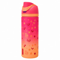 850ml 2-in-1 Straw & Spout Drinking Bottle – Coral Pink & Peach