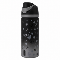 850ml 2-in-1 Straw & Spout Drinking Bottle – Matte Black & Grey