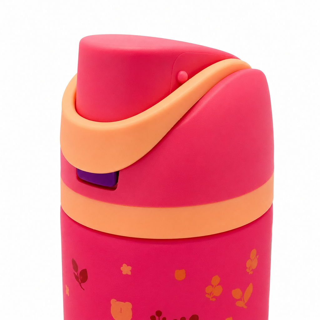 850ml 2-in-1 Straw & Spout Drinking Bottle – Coral Pink & Peach
