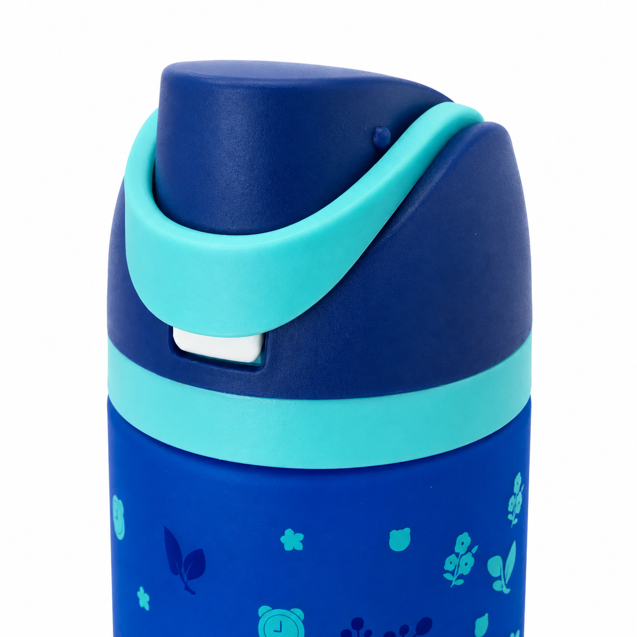 850ml 2-in-1 Straw & Spout Drinking Bottle – Royal Blue & Aqua