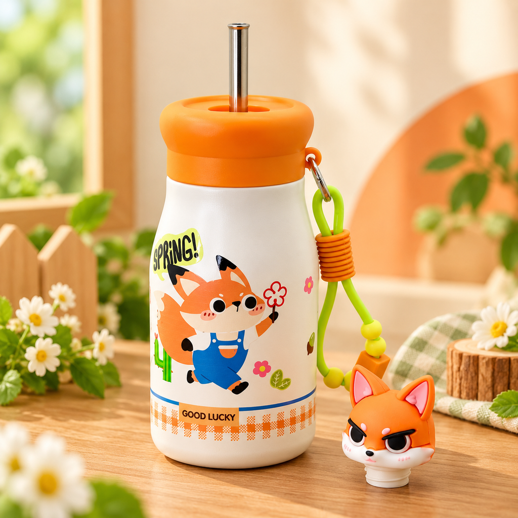 500ml Spring Fox Insulated Bottle – Orange