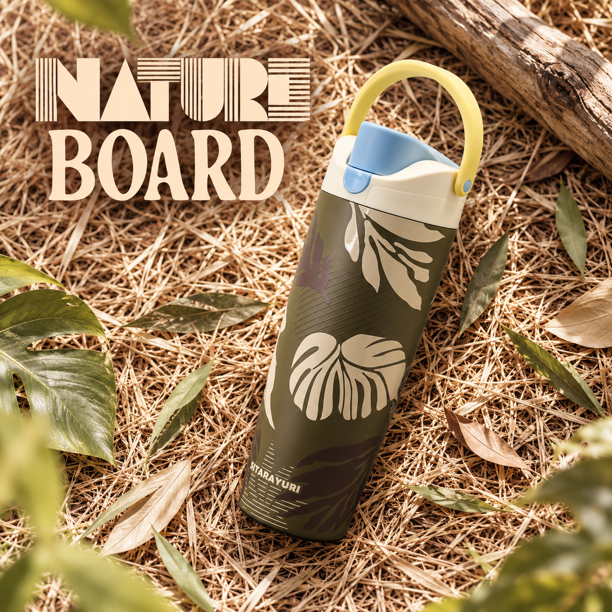 Sitarayuri Nature Board 900ml Tumbler – Botanical Olive