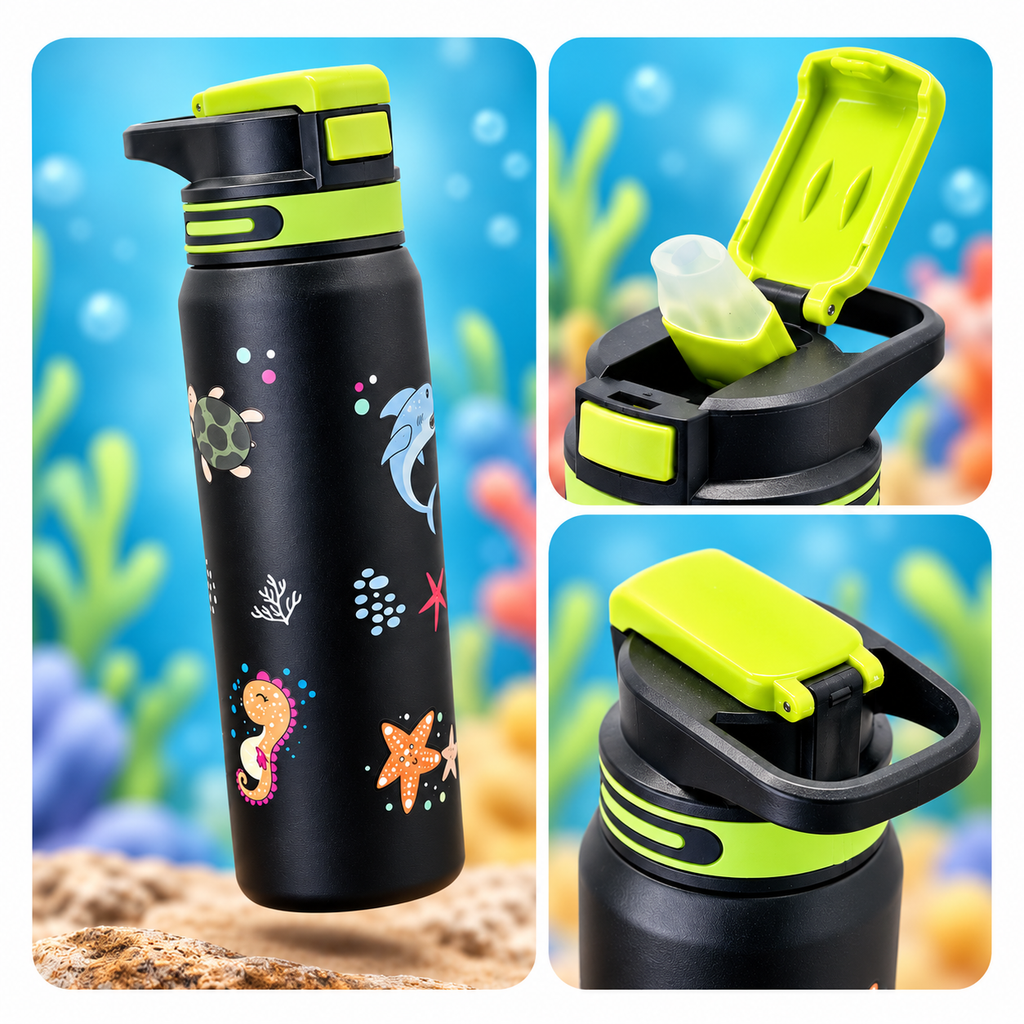 800ml Sea Life Adventure Insulated Bottle