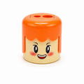 Anime Smile Dual-Hole Novelty Pencil Sharpener